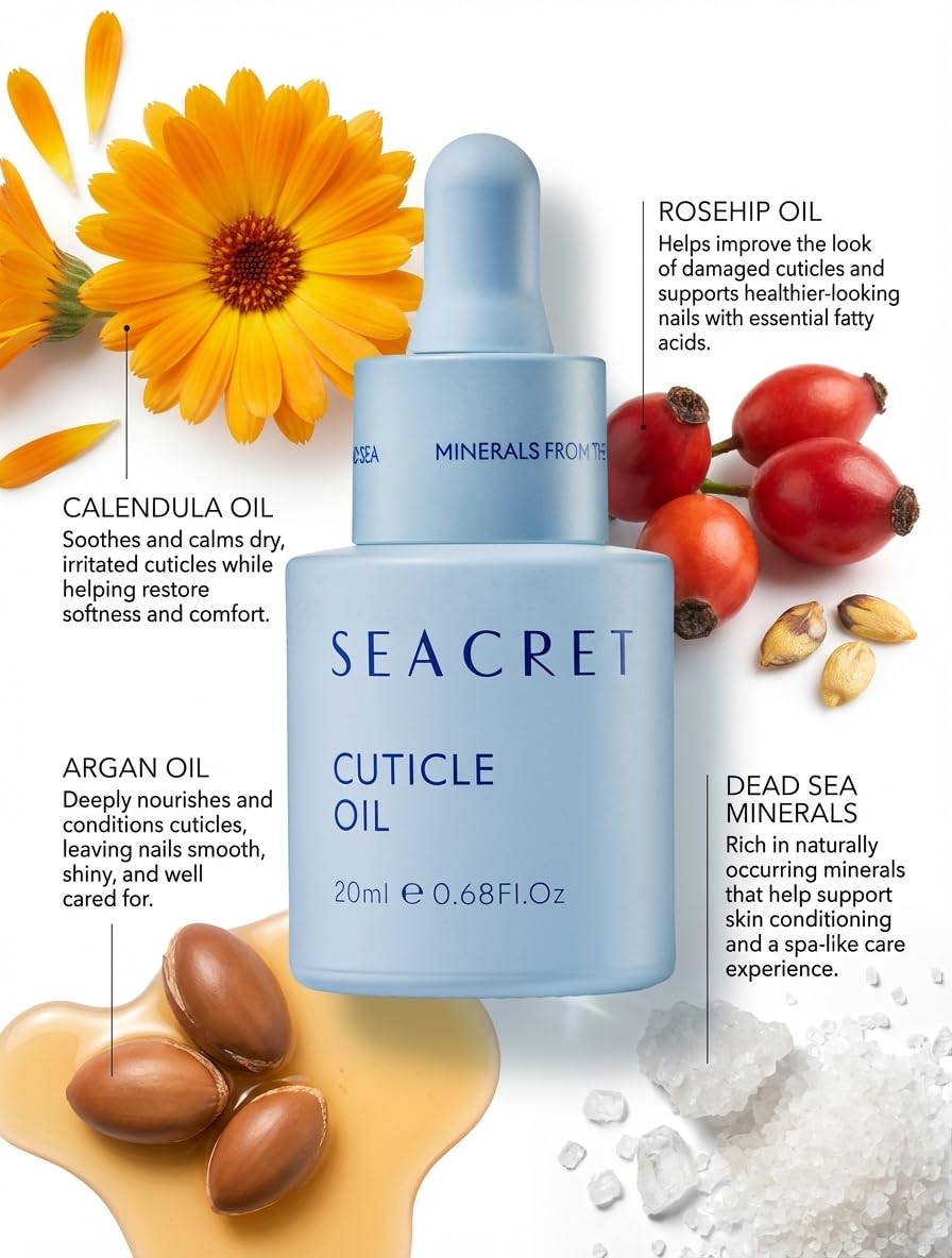 SEACRET mains après soin, peau douce et satinée.
