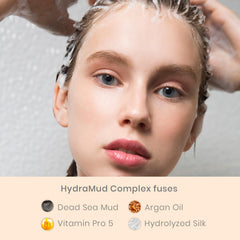 SEACRET HydraMud Shampoing avec provitamine B5 pour cheveux plus doux