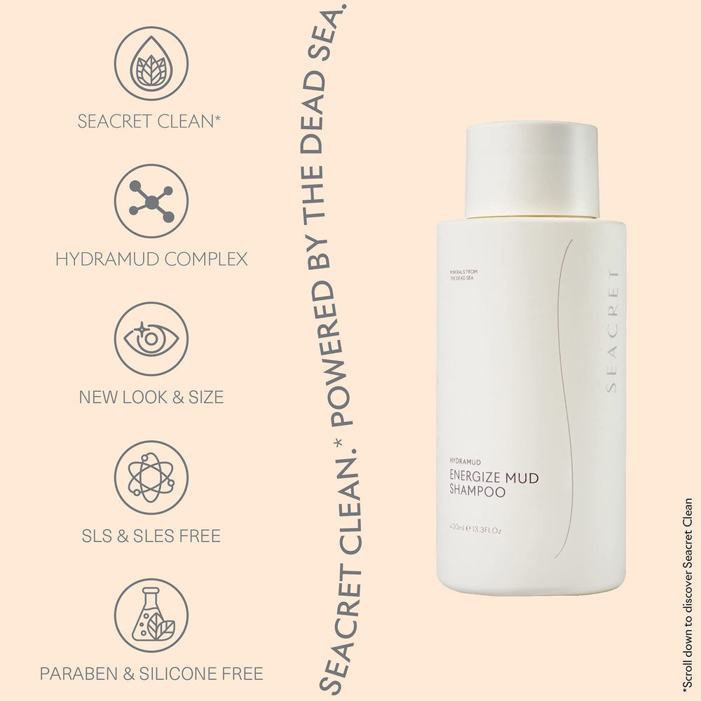 SEACRET HydraMud Shampoing with soie hydrolysée pour toucher lisse