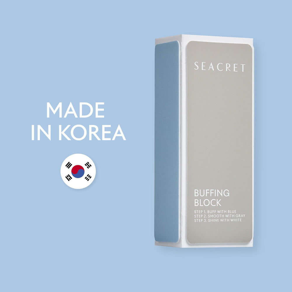 Tampon SEACRET Minerals Professionnel, usage quotidien pour ongles soignés.