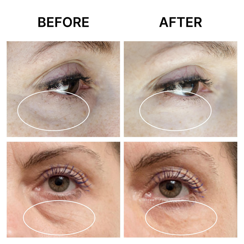 Application rapide de la crème yeux SEAMANTIKA pour un soin efficace.