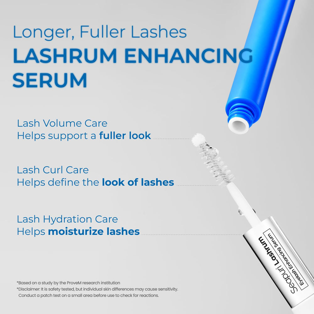 Brosse fine Lashrum – application détaillée pour cibler la racine des cils.