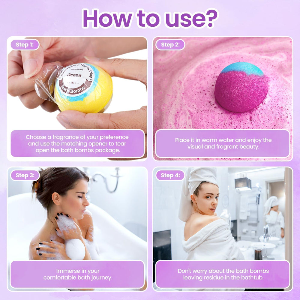 SeasonBliss Stockage dans endroit sec pour préserver les boules de bain.