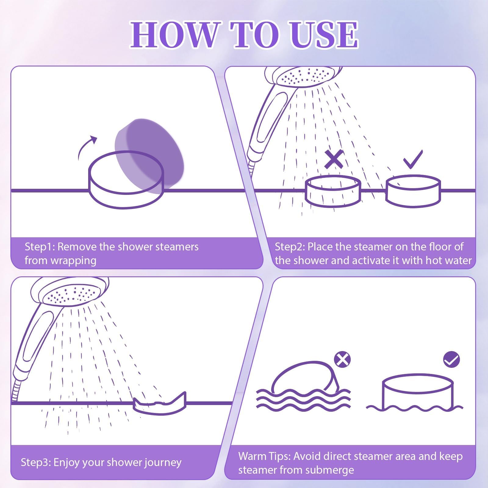 SeasonBliss lavande – tablette douche arôme apaisant et léger