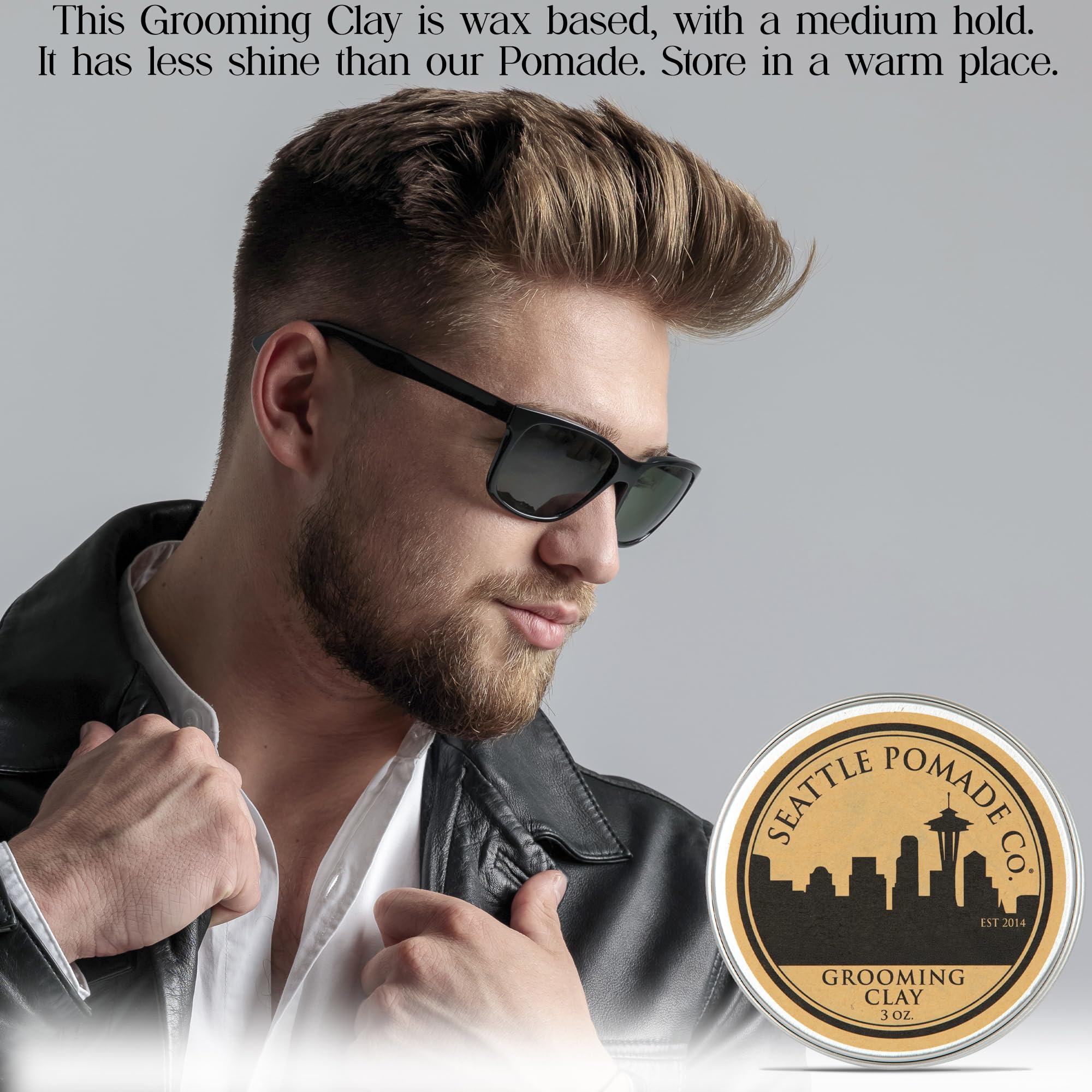 Ingrédients biologiques utilisés dans Seattle Pomade Co. Grooming Clay.