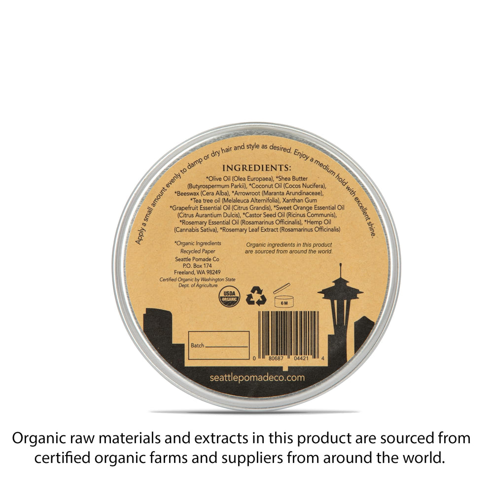 Seattle Pomade Co. beurre de karité biologique pour une hydratation durable.