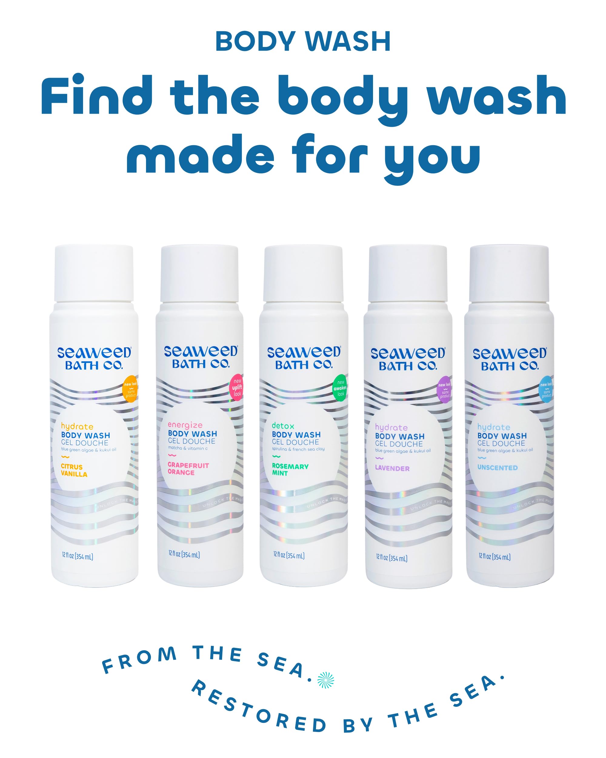 Seaweed Bath Co Hydrate: formulation vegan sans sulfates ni parabènes