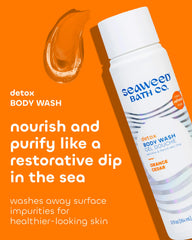 Seaweed Bath Co. Detox Orange-Cèdre – mousse riche et hydratante pour la douche