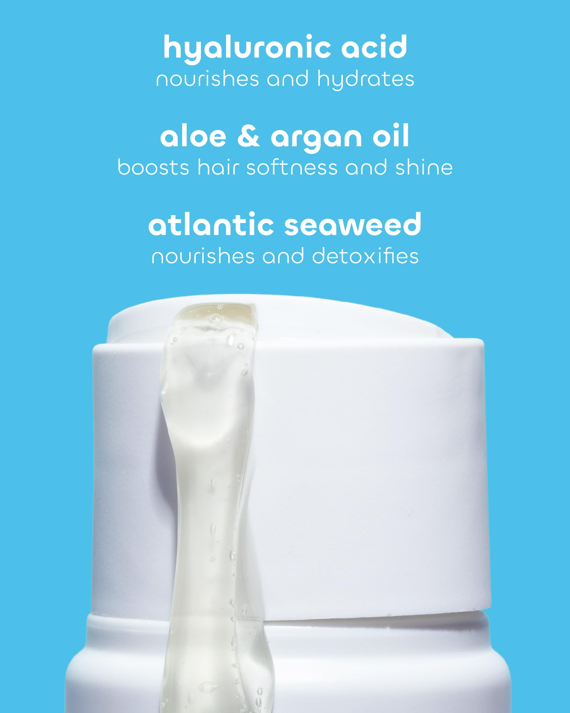 Acide hyaluronique et NaPCA dans Seaweed Bath Co pour cuir chevelu sain