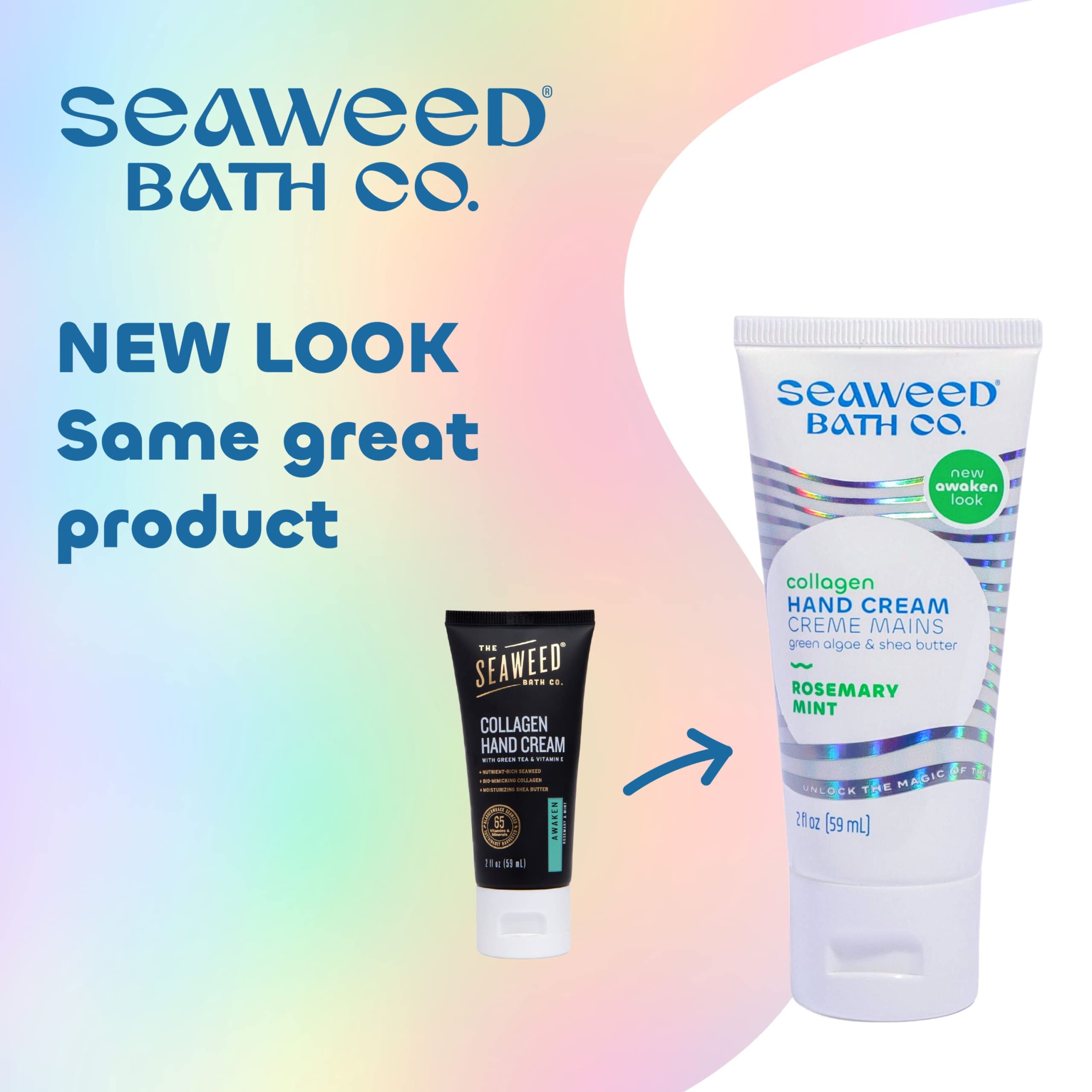 Tube Seaweed Bath Co. mains de 2 oz, application pratique.