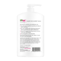 SEBAMED bouteille 1 L lavage doux respectant la barrière cutanée