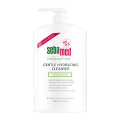 SEBAMED Bouteille-pompe sans parfum, hydratation douce pour peaux sensibles.