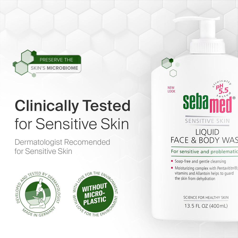 SEBAMED composition-b5-b3-biotin-allantoin, formule hypoallergénique adaptée.