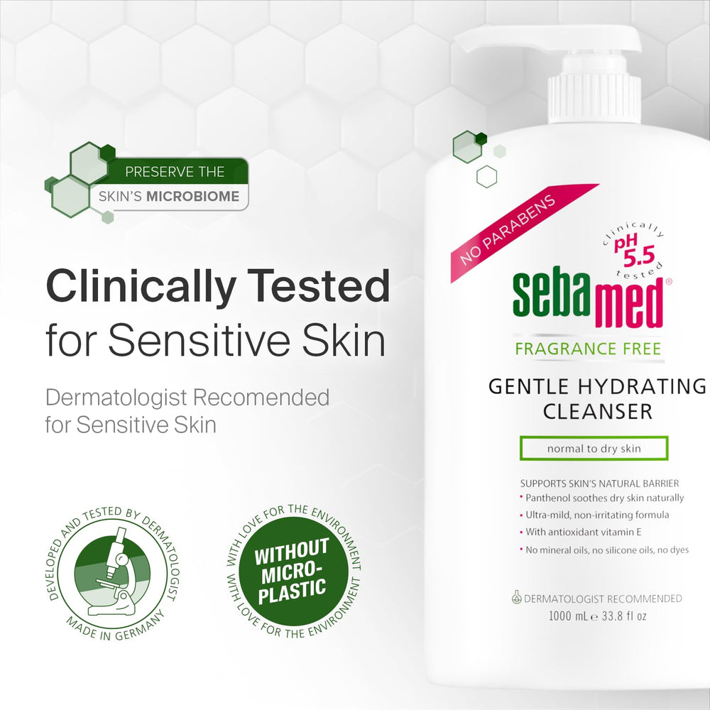 SEBAMED Contenance 1-litre, format pratique pour toute la routine.