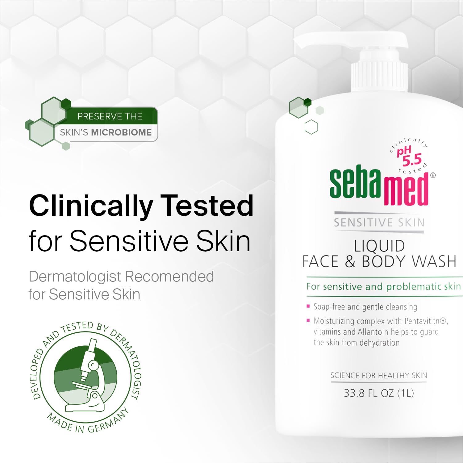 SEBAMED emballage élégant – emballage ergonomique et facile à ranger.