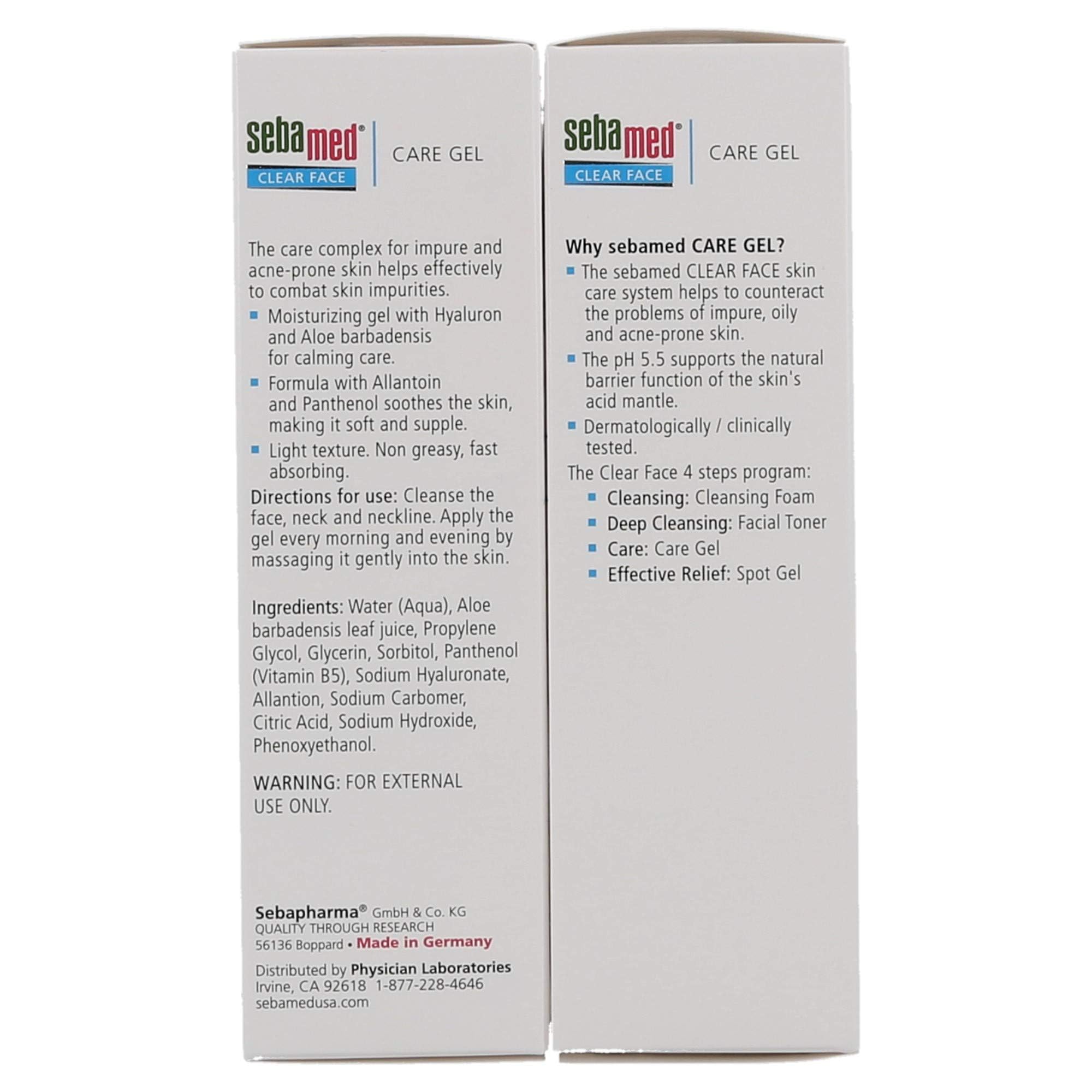 Actifs naturels du SEBAMED Gel Soin Visage Clair pour une peau apaisée