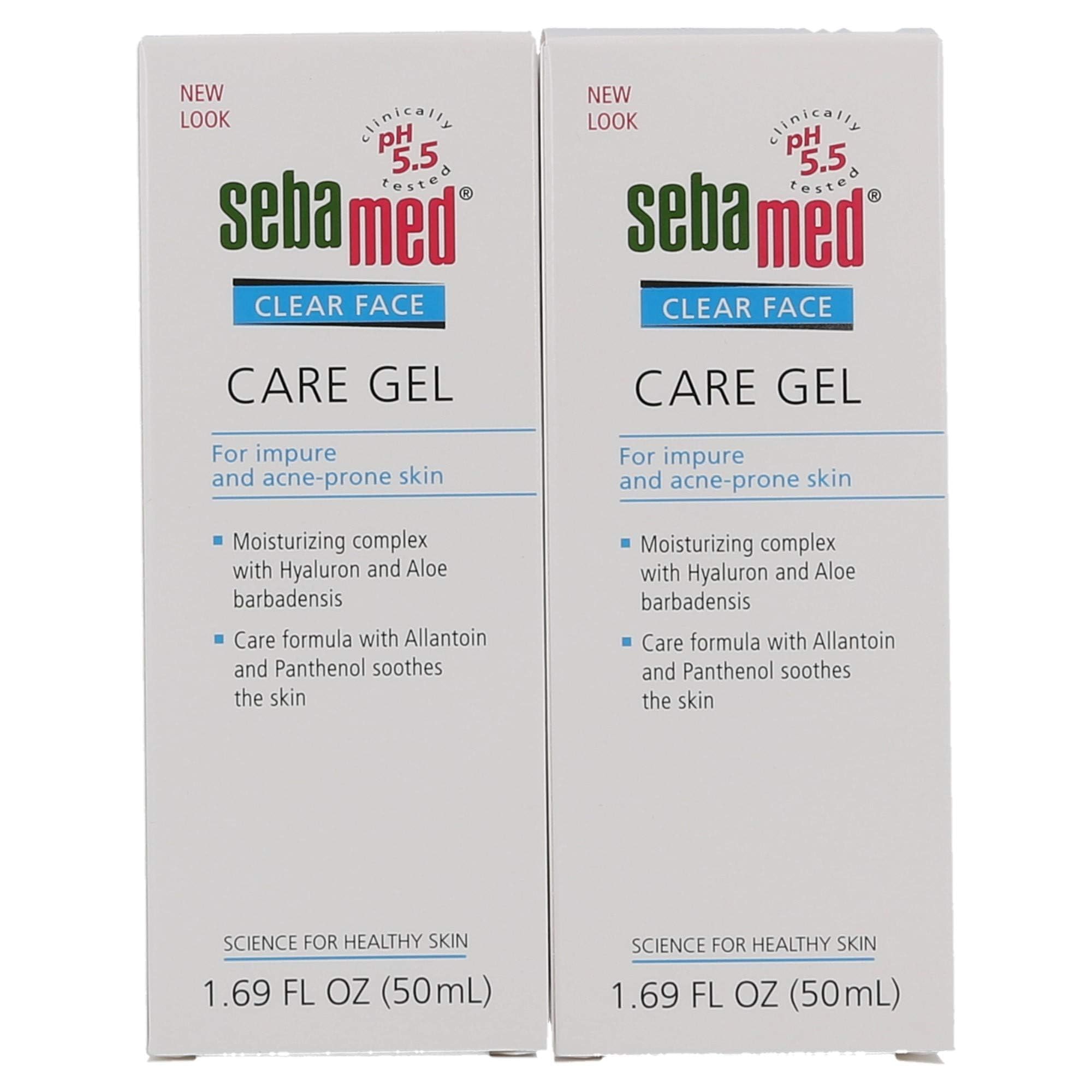 Application du SEBAMED Gel Soin Visage Clair après nettoyage pour douceur durable