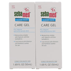 Application du SEBAMED Gel Soin Visage Clair après nettoyage pour douceur durable