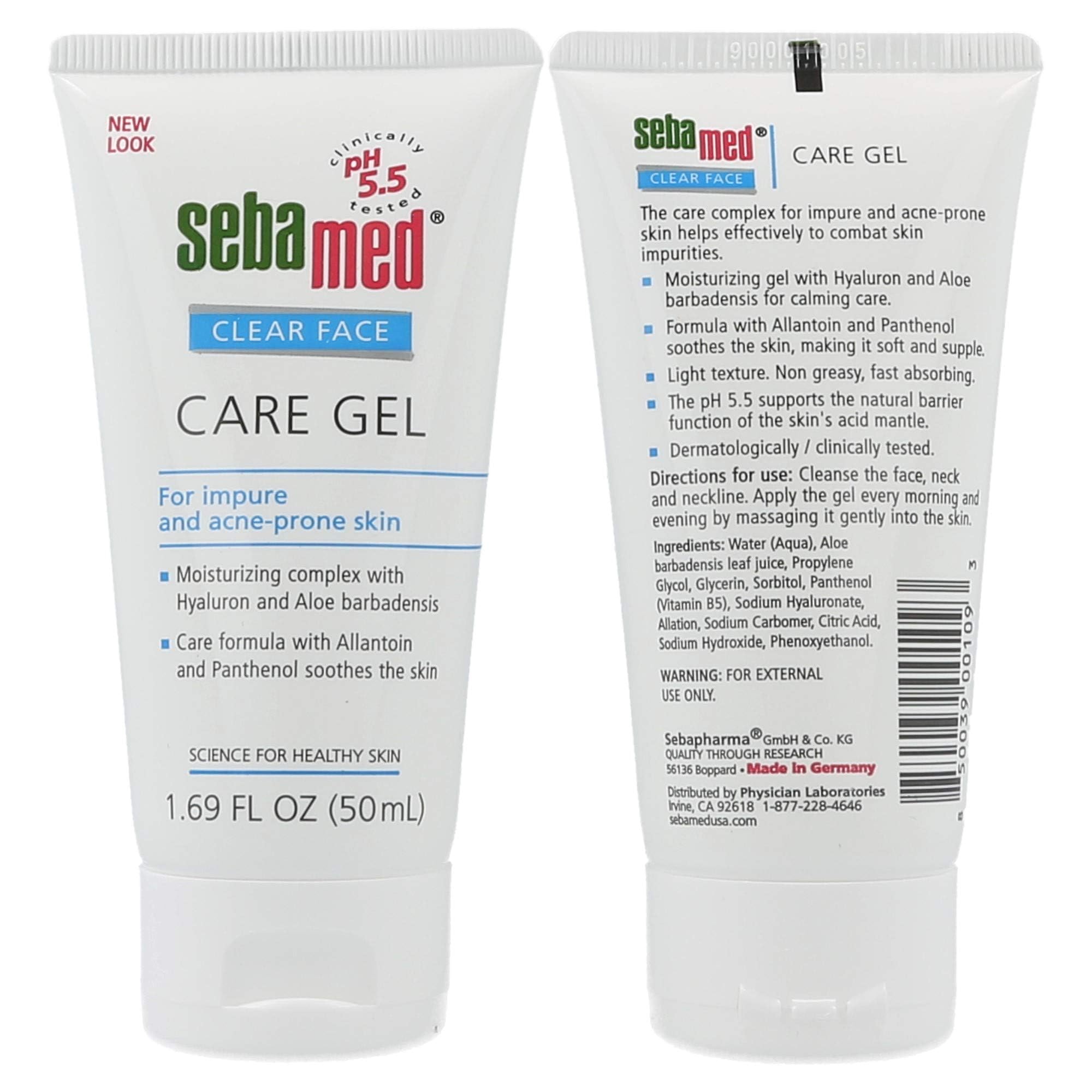 Hydratation durable du SEBAMED Gel Soin Visage Clair sans sensation grasse