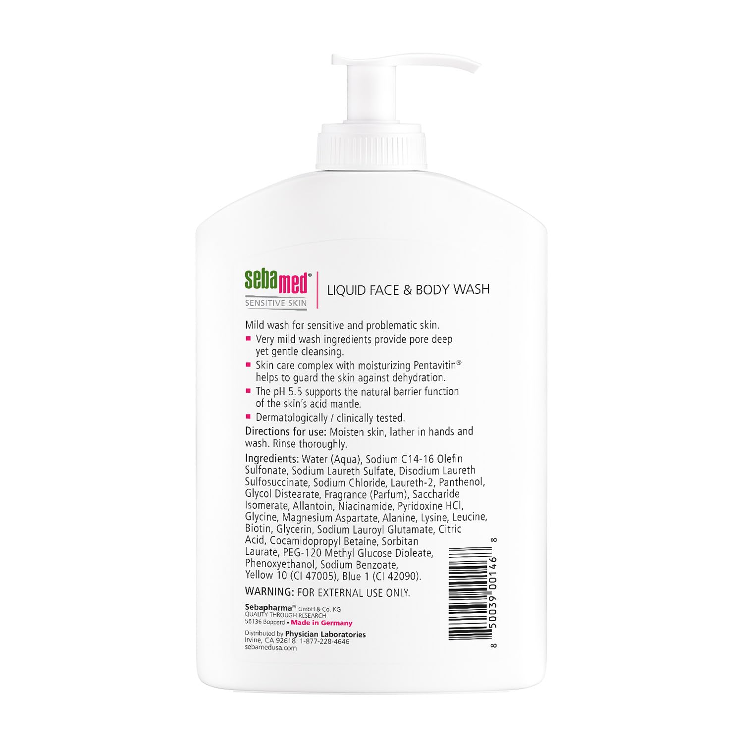 SEBAMED gros-plan-texture-lait-douceur, texture riche et agréable sur la peau.