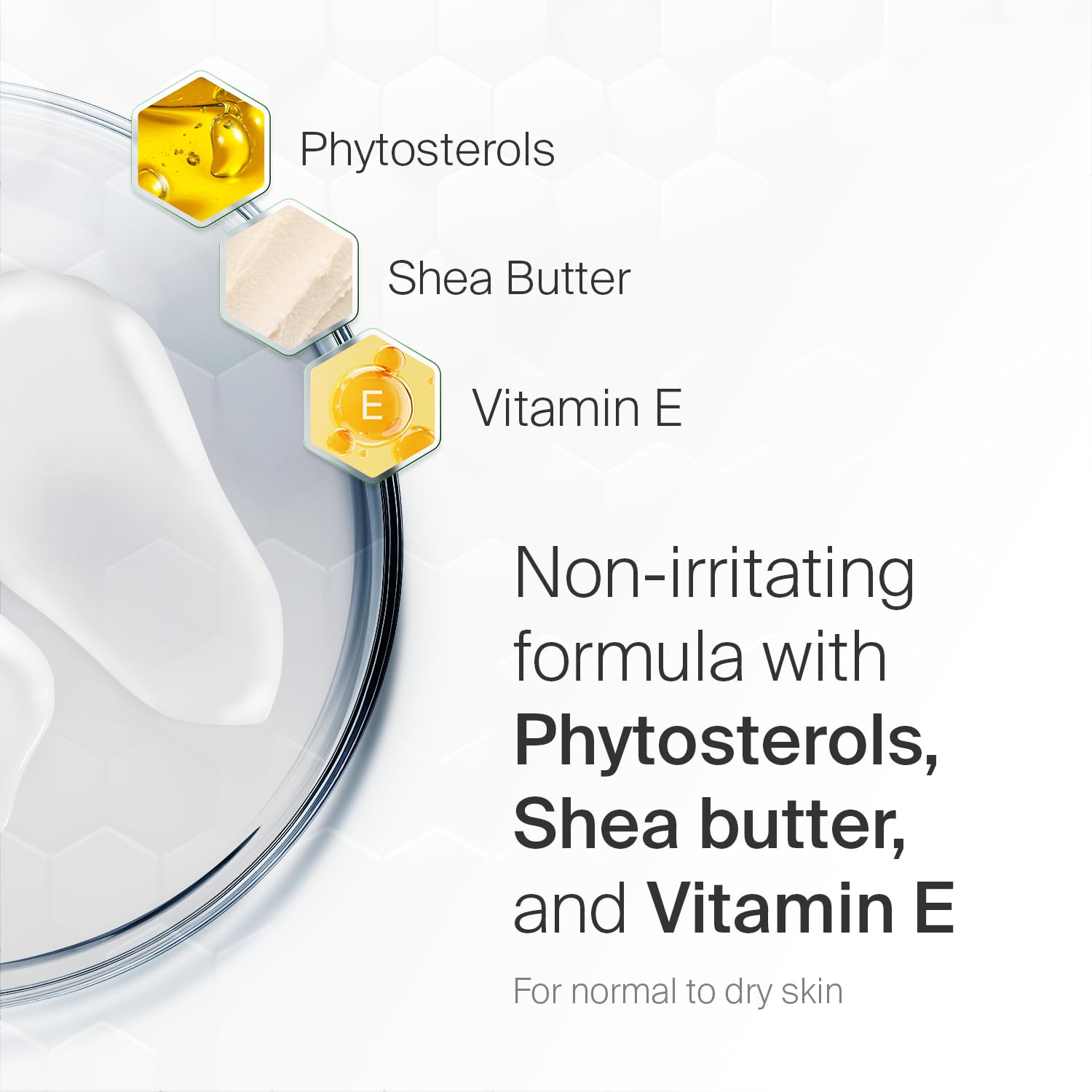 Ingrédients botaniques et phytosterols SEBAMED pour l’élasticité et le confort cutané.