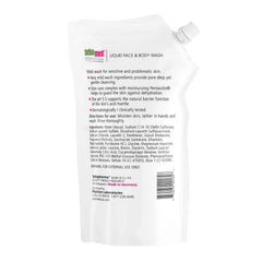 SEBAMED lave-visage-douceur, mousse légère adaptée à peau sensible.