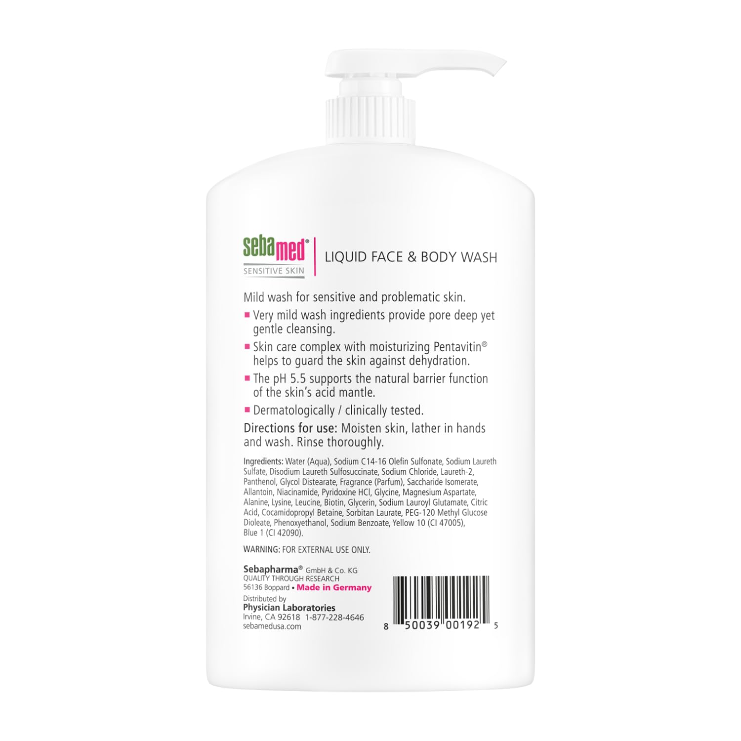Pack SEBAMED de deux bouteilles 1 L avec pompe pour routine hydratante.