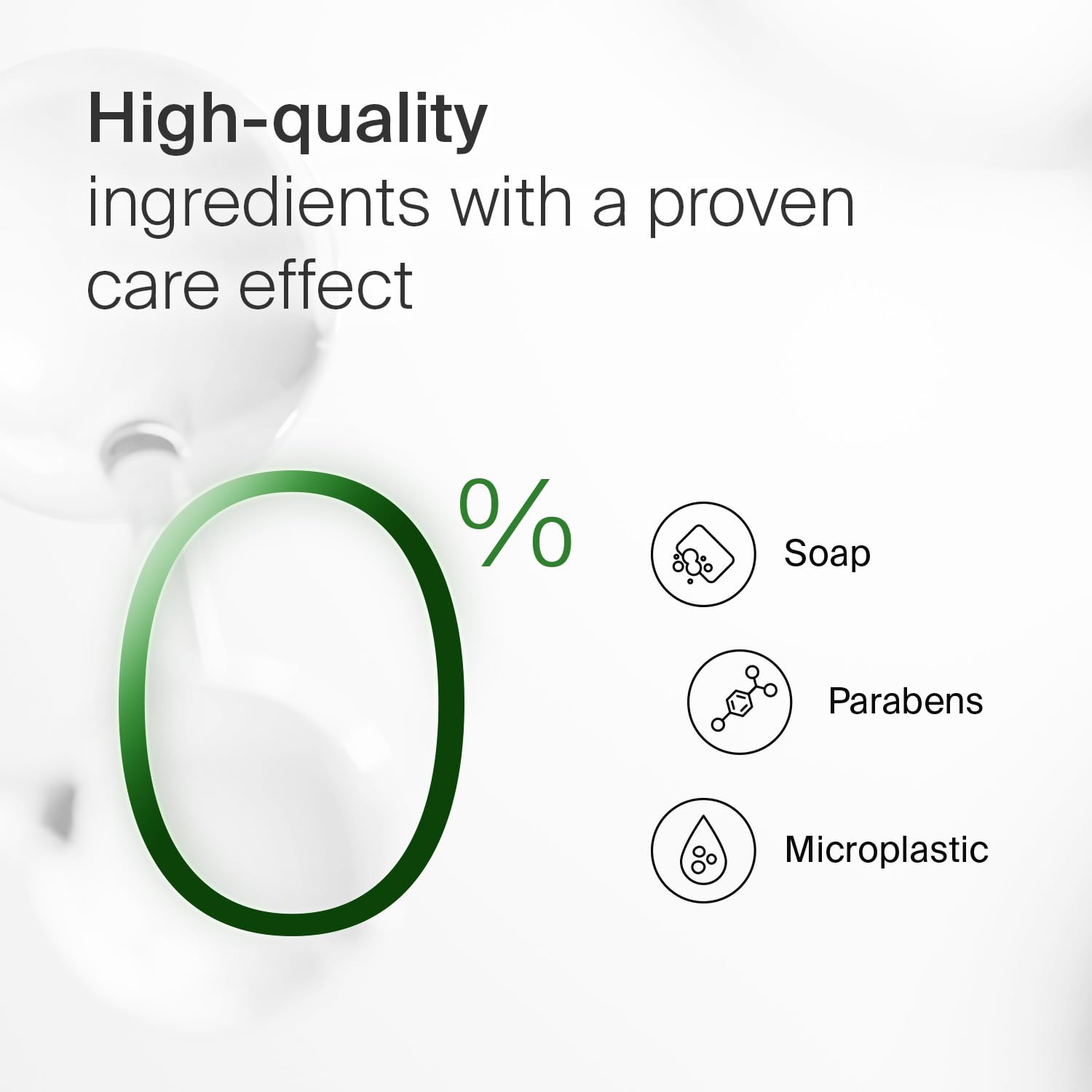 Utilisation sous la douche: peau hydratée après lavage.