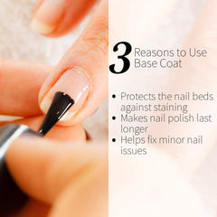 Seche Clear Base Coat assure une adhérence fiable pour le vernis.