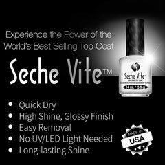 Seche Vite Couche Supérieure sèche rapidement pour une manucure efficace.
