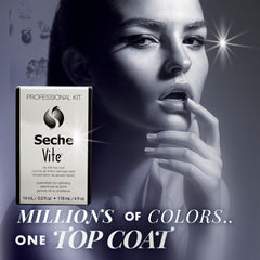 Seche Vite fini brillant miroir qui sublime chaque couleur de vernis.