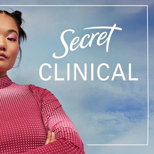Secret antiperspirant clinique, parfum frais et net.