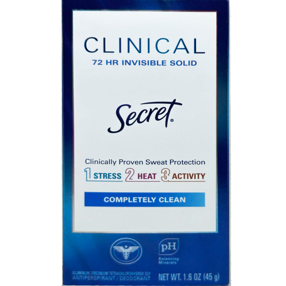 Secret Clinical Strength invisible solide baton, texture légère qui sèche rapidement.