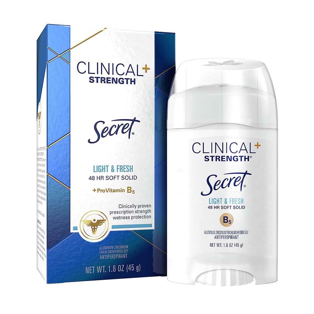 Secret Clinical Strength Soft Solid front view for everyday protection and freshness.