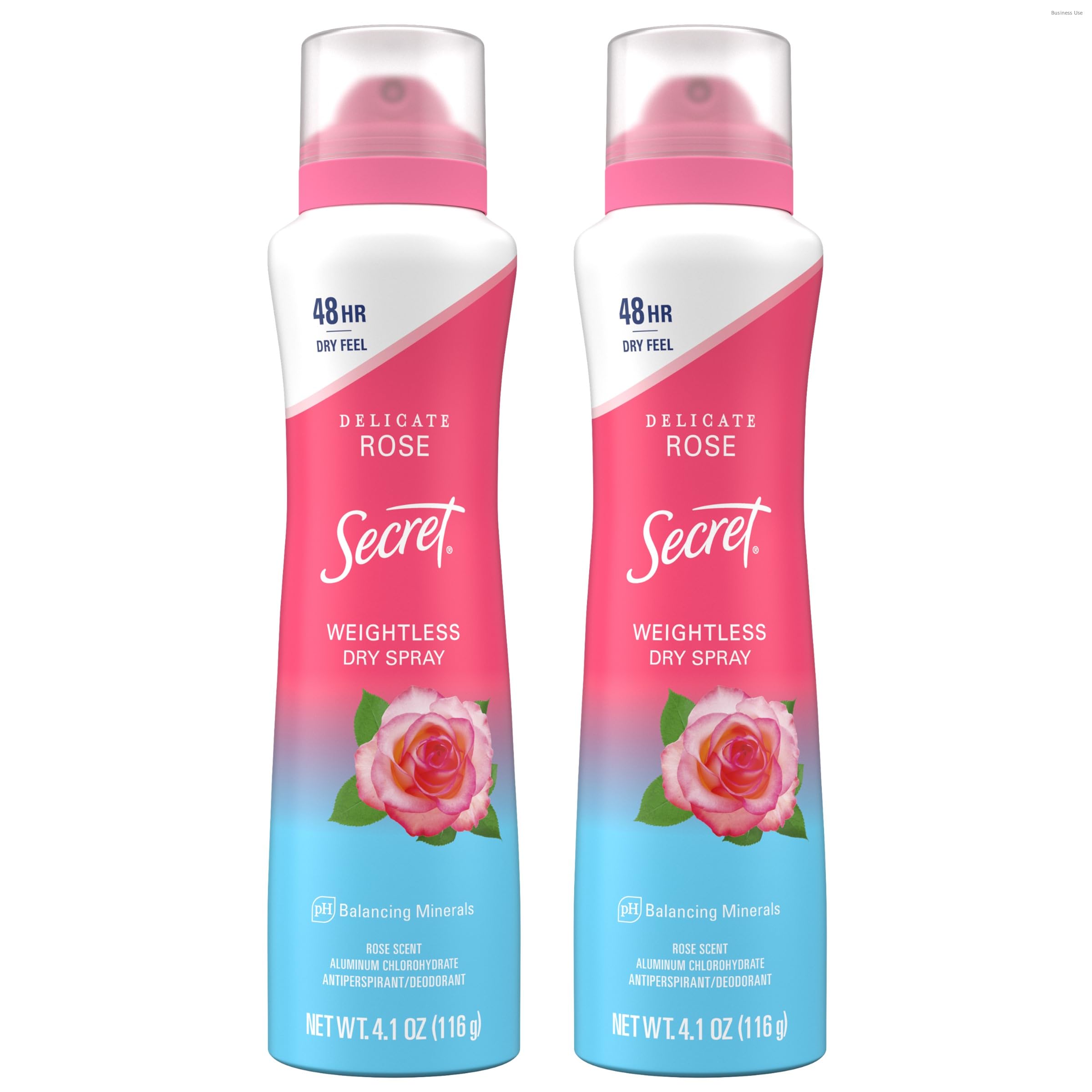 Secret déodorant aerosol sec: application rapide et sensation sèche.