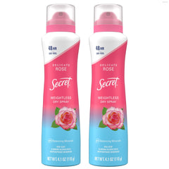 Secret déodorant aerosol sec: application rapide et sensation sèche.