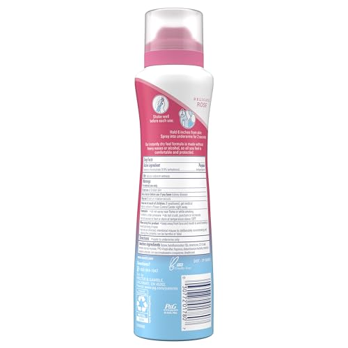 Emballage design et pratique pour Secret déodorant aerosol sec.
