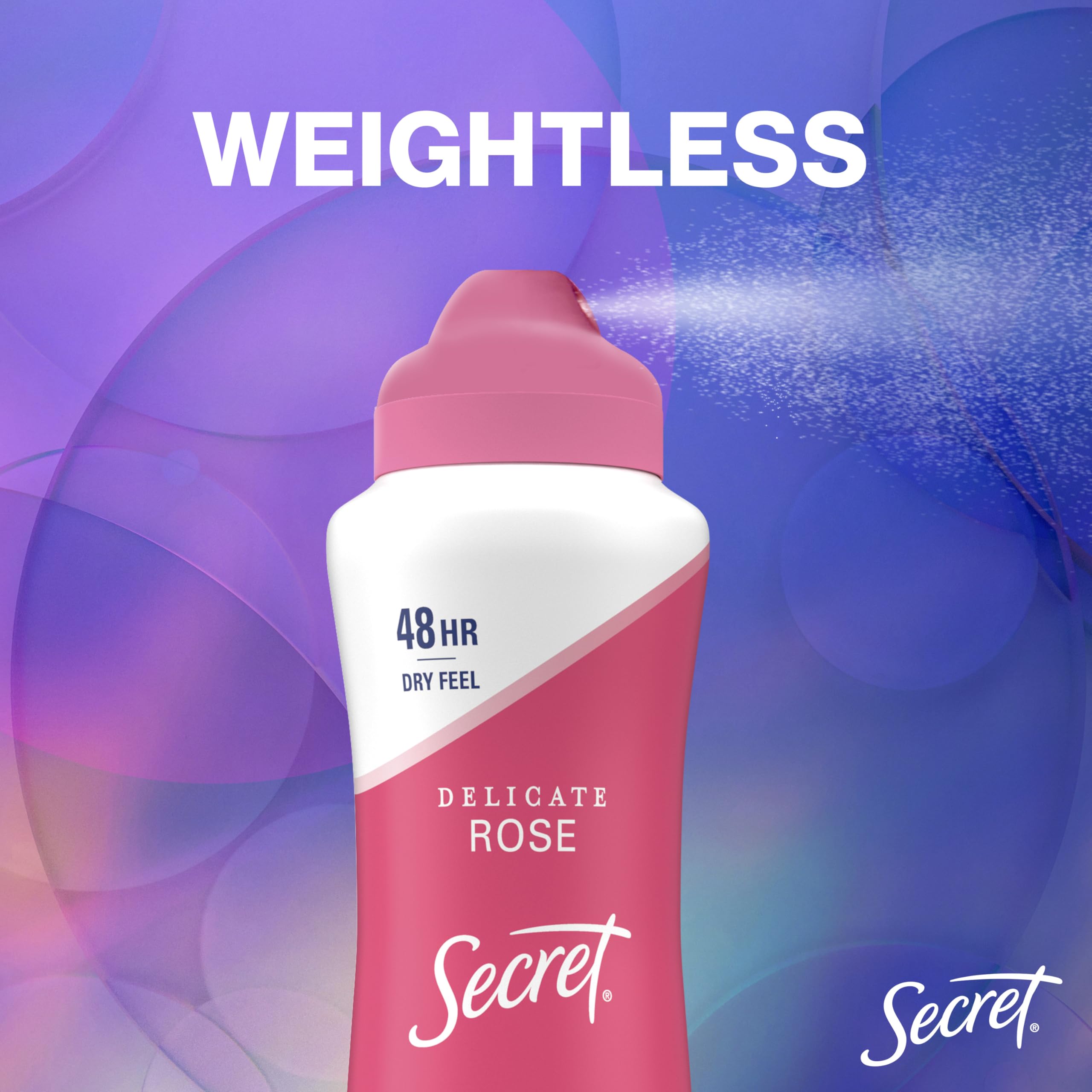 Minéraux équilibrants du pH dans Secret aerosol sec pour peau apaisée.