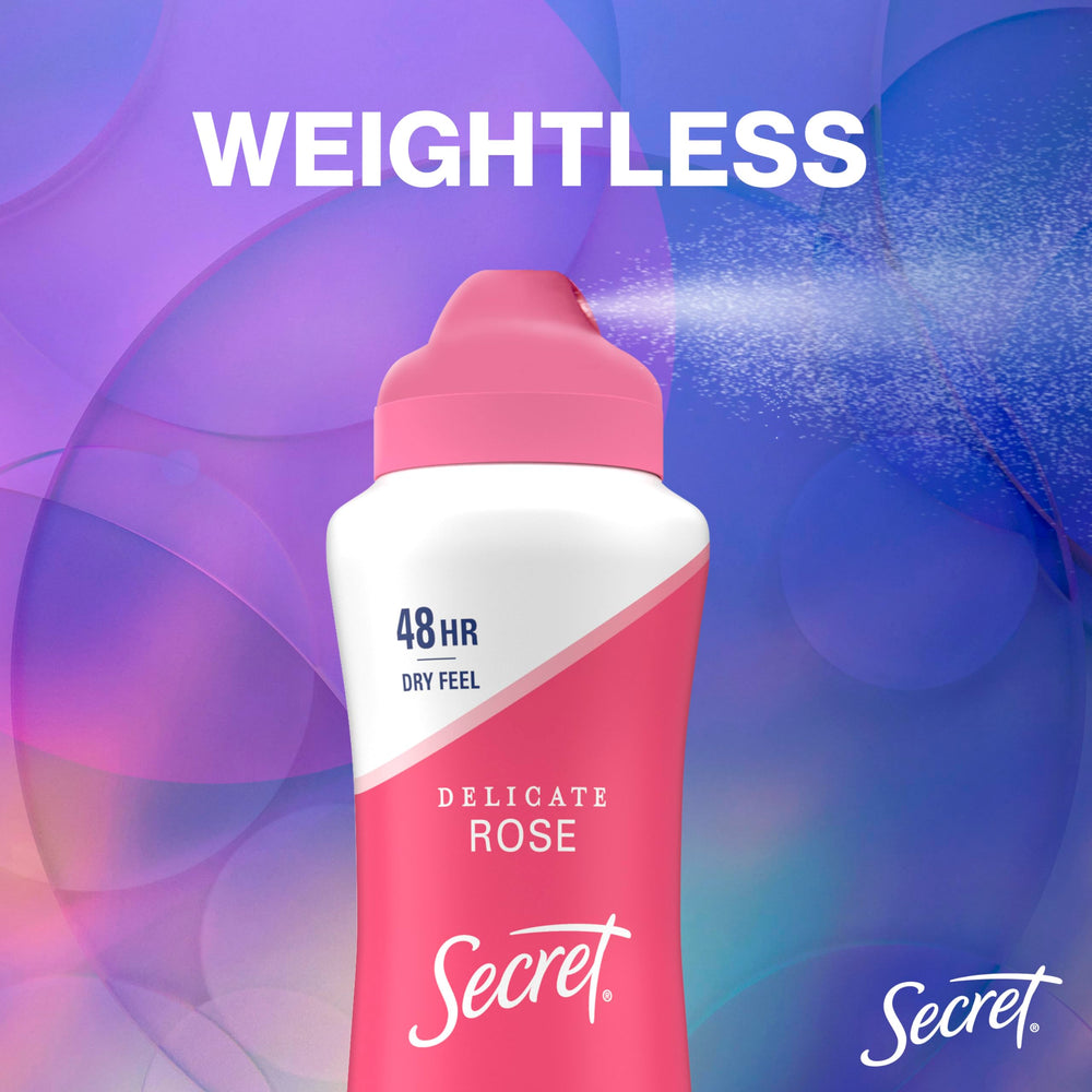 Minéraux équilibrants du pH dans Secret aerosol sec pour peau apaisée.