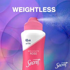 Minéraux équilibrants du pH dans Secret aerosol sec pour peau apaisée.