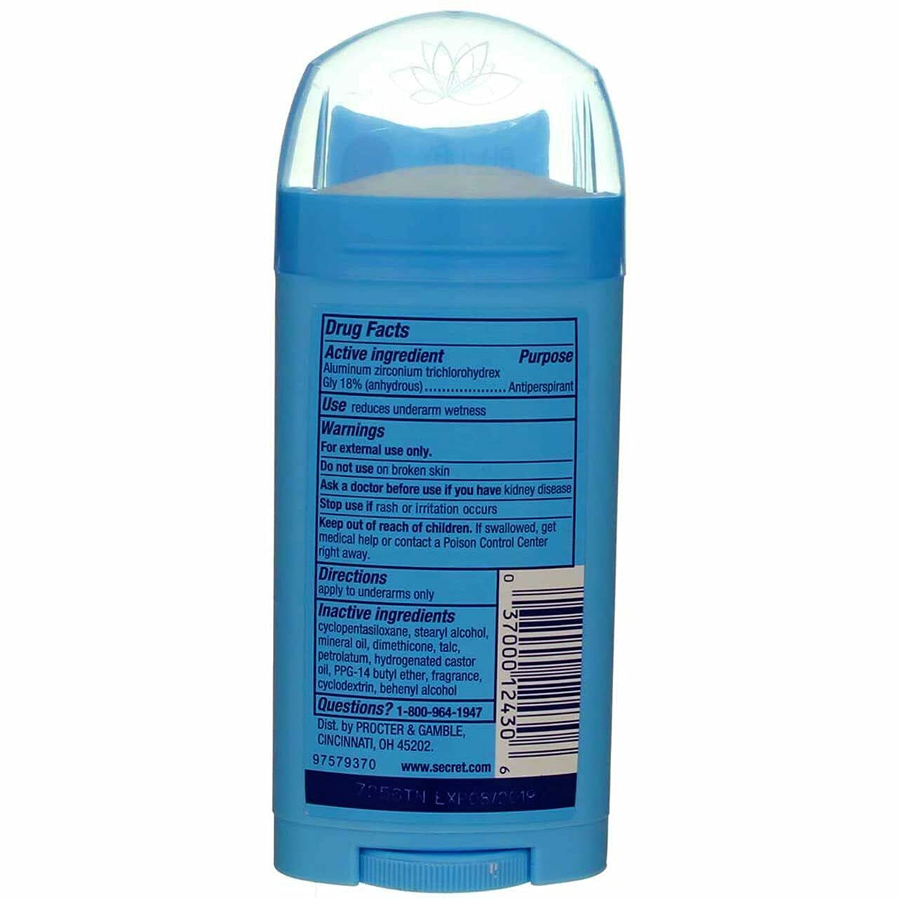 Secret Déodorant Brise Printemps – protection 24 heures pour une journée active.