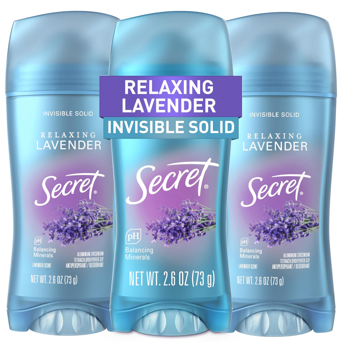 Secret Fraîche bâton invisible 72h protège contre les odeurs.