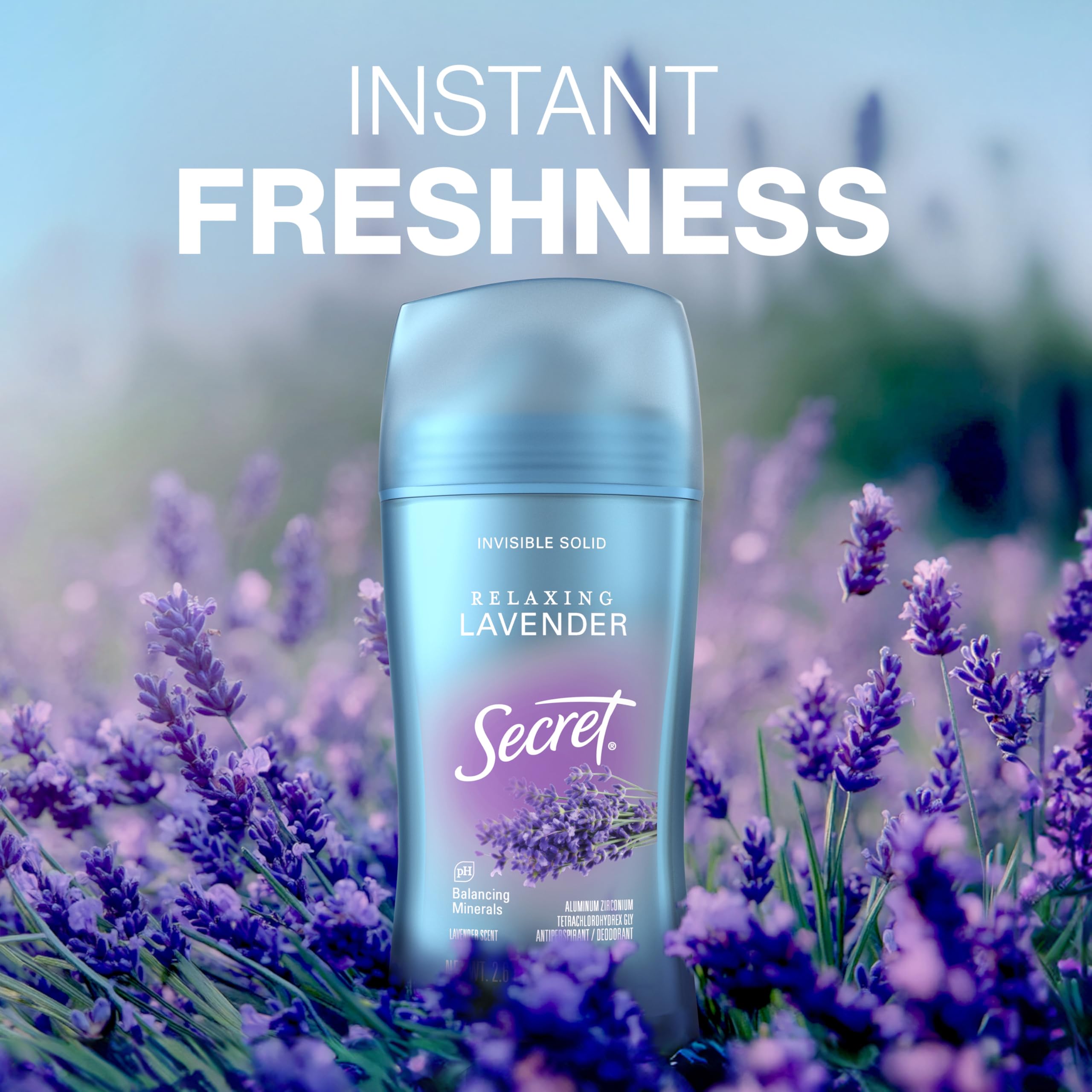 Secret Fraîche parfum lavande frais et apaisant.