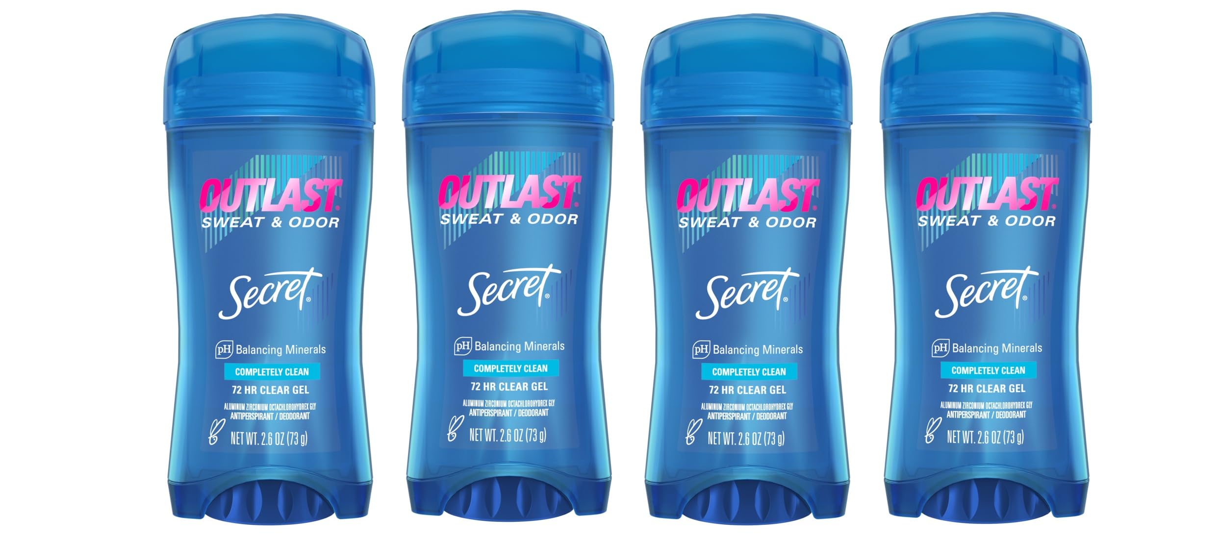 Secret Outlast Clear Gel Déodorant pour femmes, bouteille claire et protection longue durée.