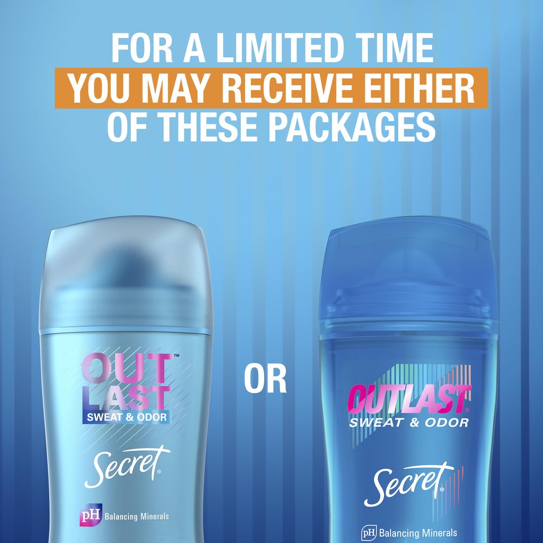 Secret Outlast Clear Gel Déodorant montre une application sans traces blanches.