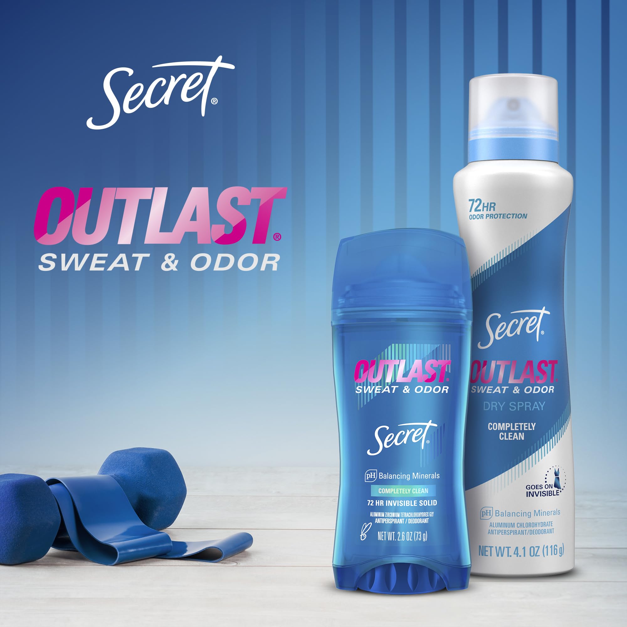 Secret Outlast – combat les bactéries causant les odeurs pour une fraîcheur durable.