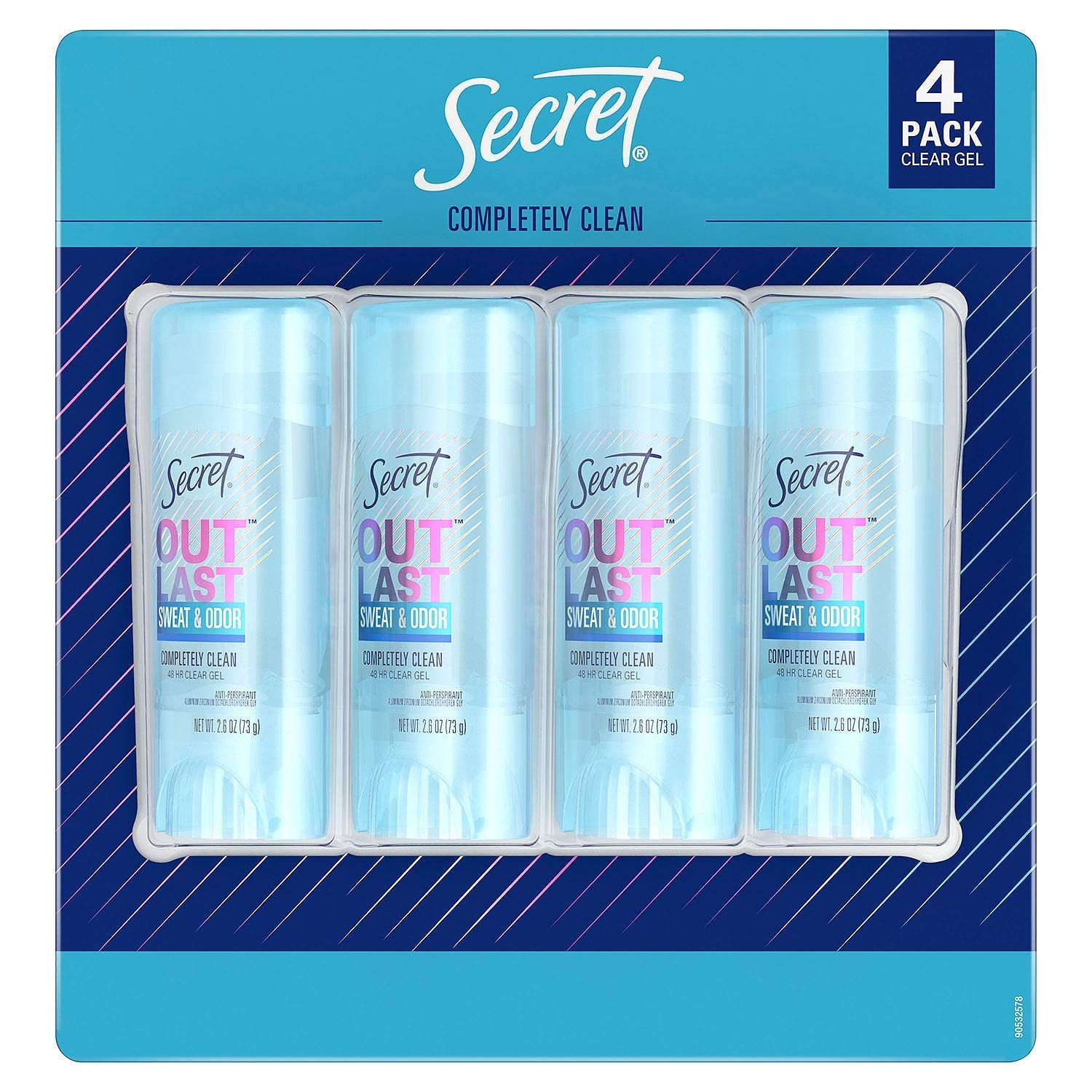 Secret Outlast Déodorant Gel Clair – bouteille en visuel clair pour une protection longue durée et fraîcheur quotidienne.