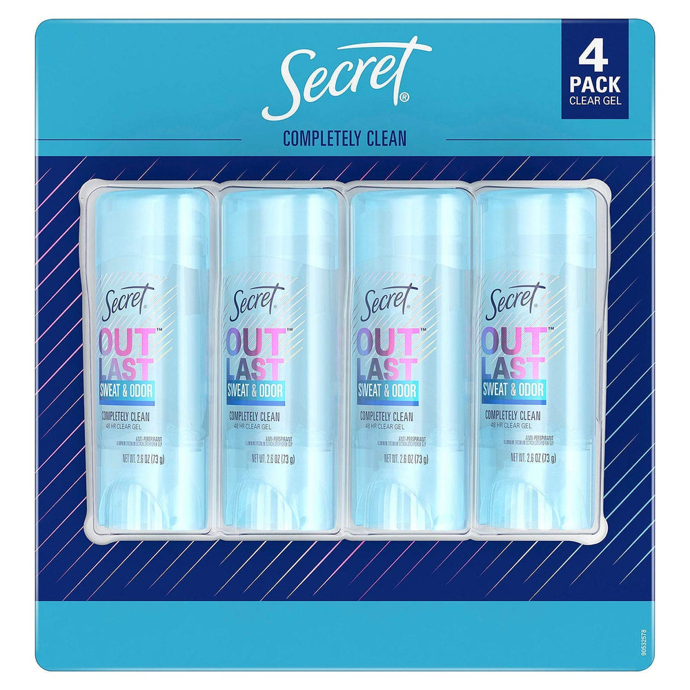 Secret Outlast Déodorant Gel Clair – bouteille en visuel clair pour une protection longue durée et fraîcheur quotidienne.