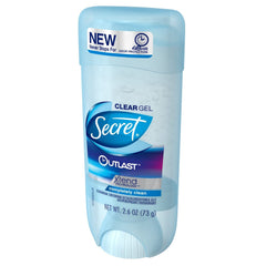 Secret Outlast Gel texture transparente – gel clair qui sèche rapidement.