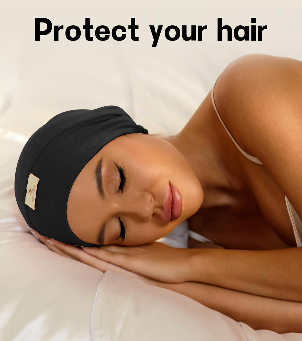 SECZIPE bonnet satin douceur soyeuse pour le confort nocturne